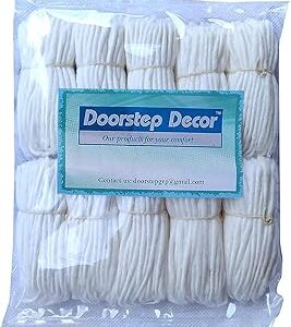 Doorstep Decor White Long Cotton Wicks (500 Pcs)