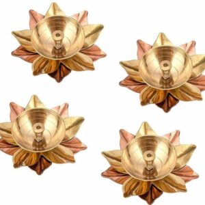 Fashion Bizz Brass Lotus Diya